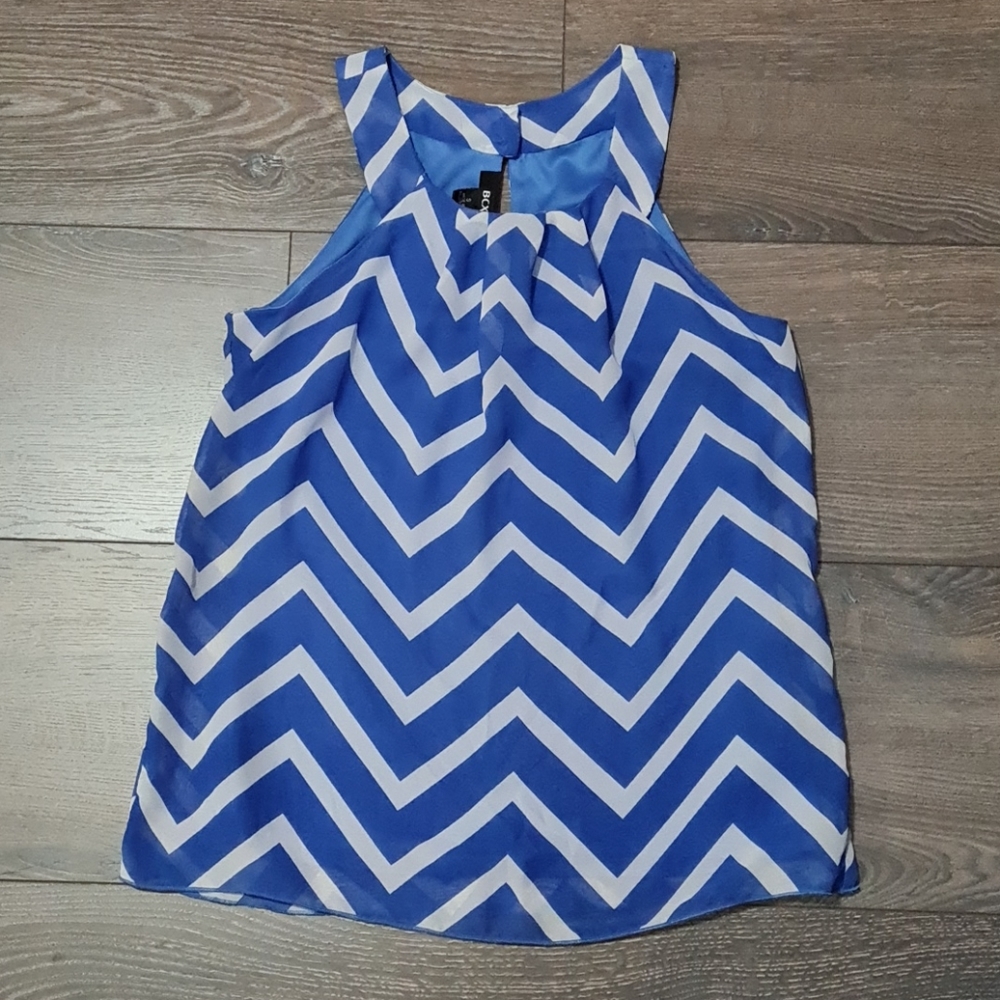 BCX chevron blouse size small